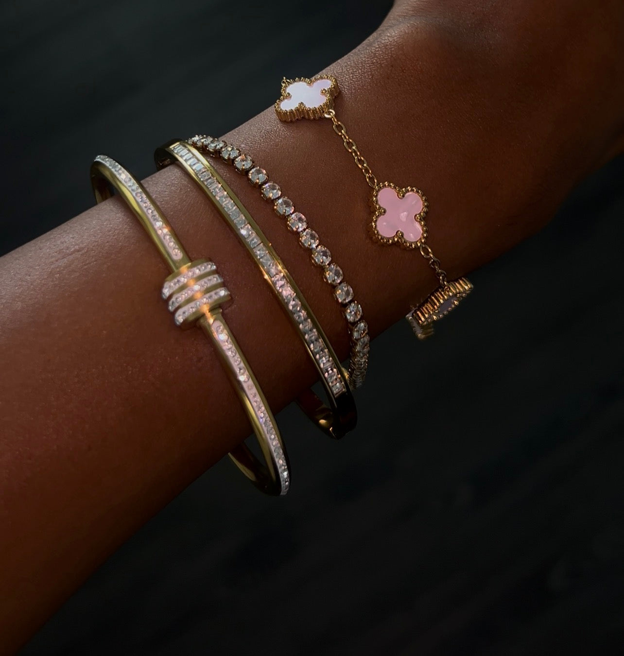 The Diamond Veil Bangle