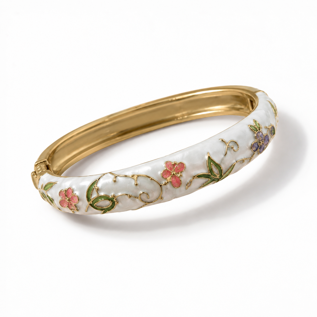 Ivory bloom floral bracelet