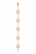 lucky girl clover bracelet (pink)