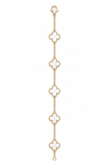lucky girl clover bracelet (white)